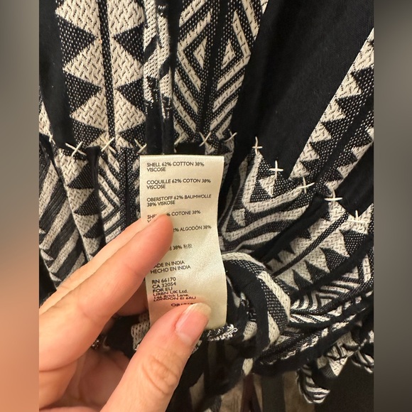 Anthropologie Maeve Tunic Dress, black/white, size S - Picture 8 of 9